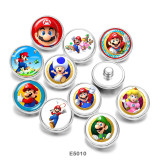 Painted metal Painted metal 20mm snap buttons  snap buttons Cartoon  game character   Print