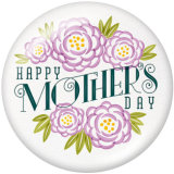 Painted metal 20mm snap buttons  Ribbon  MOM   Print