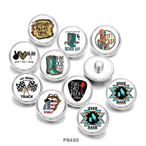 Painted metal Painted metal 20mm snap buttons  snap buttons  shoes  words  Print