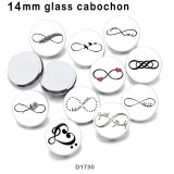 10pcs/lot   Faith   glass picture printing products of various sizes  Fridge magnet cabochon
