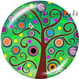 Painted metal Painted metal 20mm snap buttons  snap buttons  Tree of life   Print