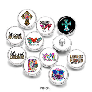 Painted metal Painted metal 20mm snap buttons  snap buttons  Cross   Print