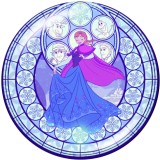 Painted metal 20mm snap buttons  Cartoon   princess    Print