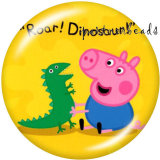 Painted metal Painted metal 20mm snap buttons  snap buttons  Pig  Print