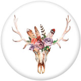Painted metal Painted metal 20mm snap buttons  snap buttons  Deer   Print