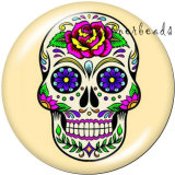 Painted metal Painted metal 20mm snap buttons  snap buttons  skull Car  Motorcycle   Print