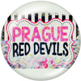 Painted metal 20mm snap buttons  Cross   Print