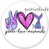 Painted metal Painted metal 20mm snap buttons  snap buttons  Peace  love  Faith  Cat   Print