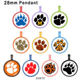 10pcs/lot pattern  glass picture printing products of various sizes  Fridge magnet cabochon