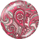 Painted metal 20mm snap buttons  Pattern  Print