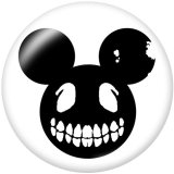 Painted metal 20mm snap buttons   Mickey Print