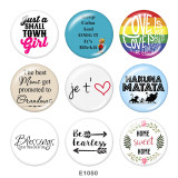 Painted metal 20mm snap buttons  Family  Print
