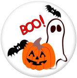 Painted metal 20mm snap buttons  Halloween Print