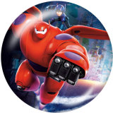 Painted metal 20mm snap buttons  Big Hero 6 Print