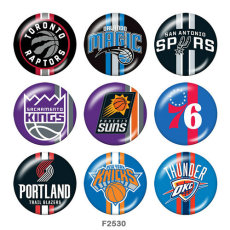 Painted metal 20mm snap buttons  team Sport