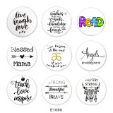 Painted metal 20mm snap buttons  Blessed Print