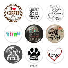 Painted metal 20mm snap buttons   l  Love Coffee  Print