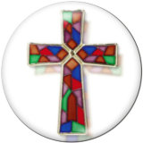 Painted metal 20mm snap buttons  CROSS Easter