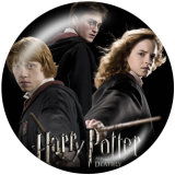 Painted metal 20mm snap buttons  Harry Potter Print