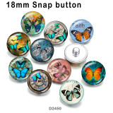 10pcs/lot  Butterfly  glass picture printing products of various sizes  Fridge magnet cabochon