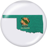 Painted metal 20mm snap buttons  Map Print