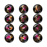 Painted metal 20mm snap buttons  Birthstone 12 constellations  snap bottom