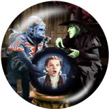 Painted metal 20mm snap buttons  The wizard of oz Print