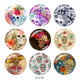 Painted metal 20mm snap buttons   Skull  Print
