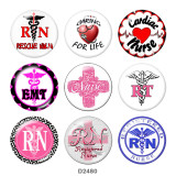 Painted metal 20mm snap buttons  nurse