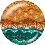 Painted metal 20mm snap buttons   Ocean World  Print Beach Ocean