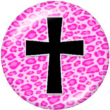 Painted metal 20mm snap buttons  CROSS Easter