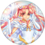 Painted metal 20mm snap buttons  Sailor Moon Print