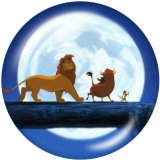 Painted metal 20mm snap buttons   The Lion King Print