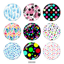 Painted metal 20mm snap buttons   Pattern  Print