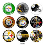 Painted metal 20mm snap buttons  team Sport