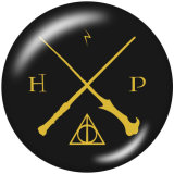 Painted metal 20mm snap buttons  Harry Potter   Print