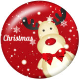 Painted metal 20mm snap buttons  Christmas