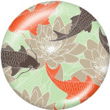 Painted metal 20mm snap buttons   Ocean World  Print Beach Ocean