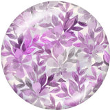 Painted metal 20mm snap buttons   Flower  Print