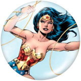 Painted metal 20mm snap buttons  Wonder woman