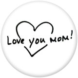 Painted metal 20mm snap buttons  Mother's Day