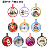 10pcs/lot  Christmas  Cat  glass  picture printing products of various sizes  Fridge magnet cabochon