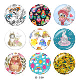 Painted metal 20mm snap buttons   Cartoon  Print