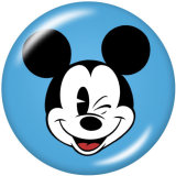 Painted metal 20mm snap buttons   Cartoon Mickey   Print