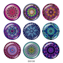 Painted metal 20mm snap buttons   Pattern  Print