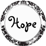 Painted metal 20mm snap buttons  DREAM HOPE faith Print