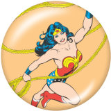 Painted metal 20mm snap buttons  Wonder woman Print