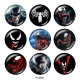 Painted metal 20mm snap buttons  venom