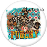 Painted metal 20mm snap buttons   Rodeo  Print
