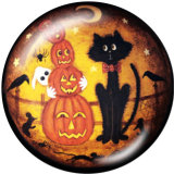 Painted metal 20mm snap buttons   Halloween  Print